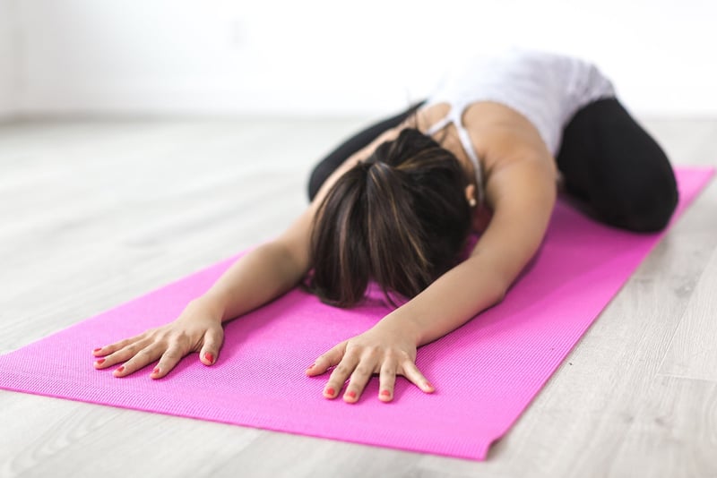 Yoga Woman Sunset